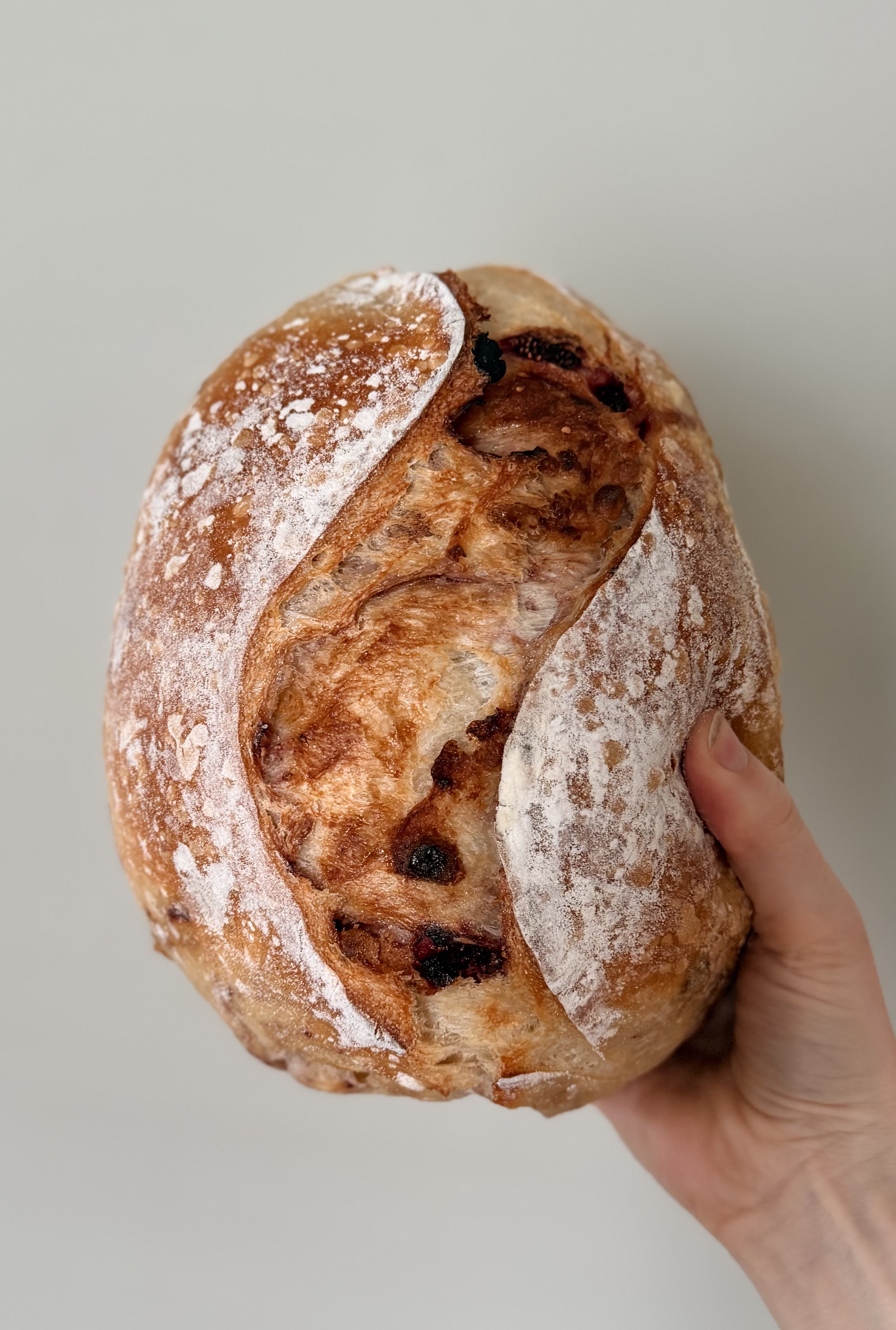 A fresh Lee's Sourdough Co. loaf